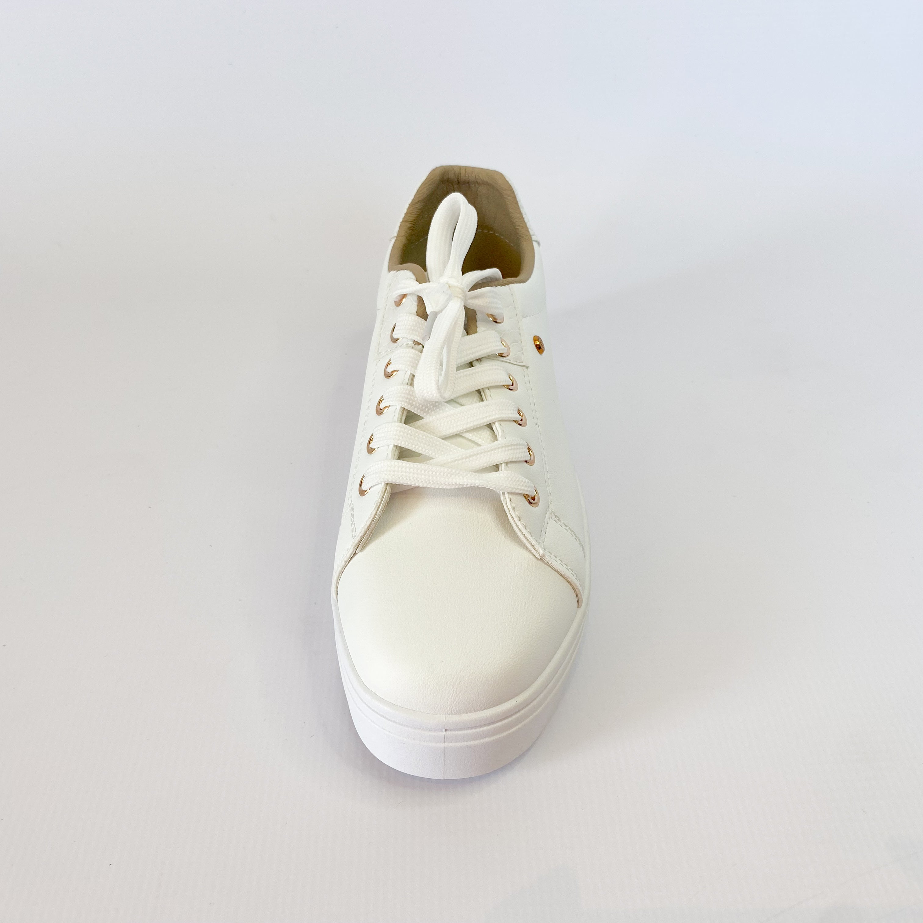 KG white gold eyelet sneaker