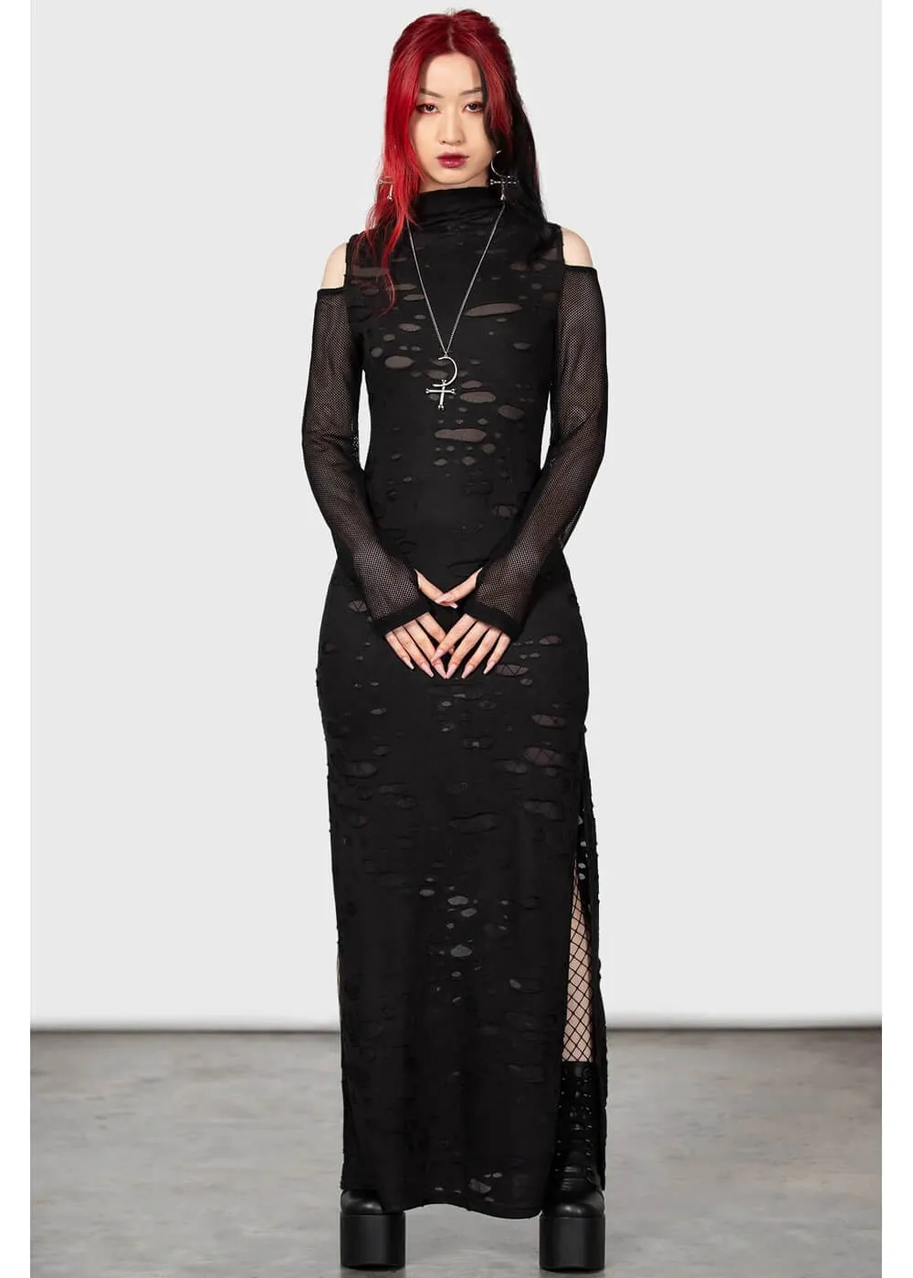 Killstar Biters Maxi Dress Black