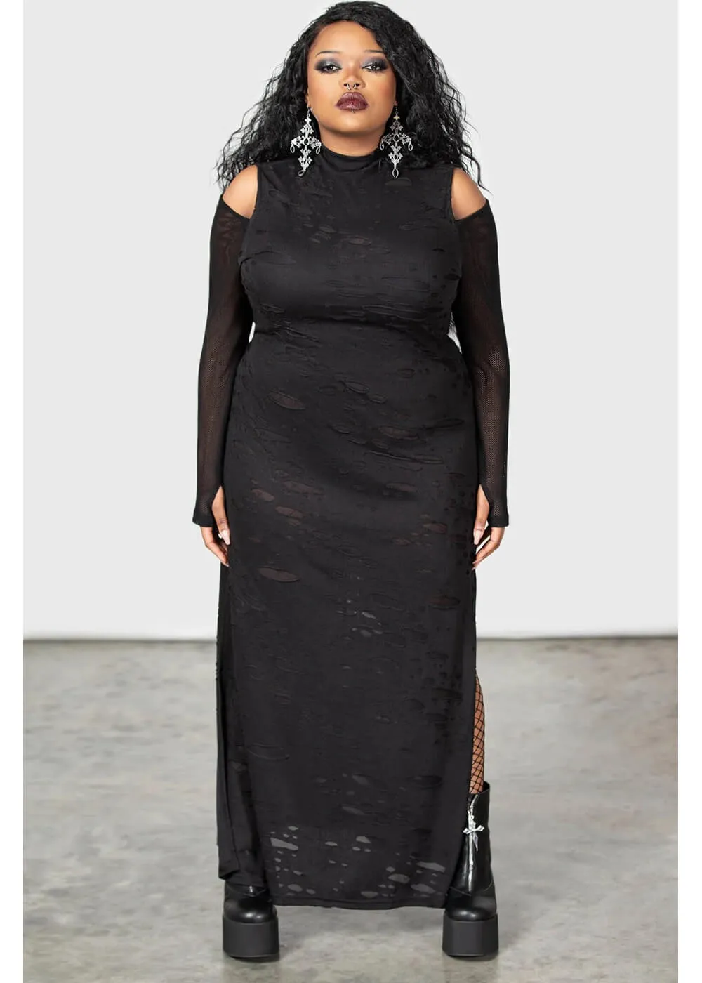 Killstar Biters Maxi Dress Black