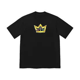 King Skateboards Black T-Shirt with Royal Jewels Design