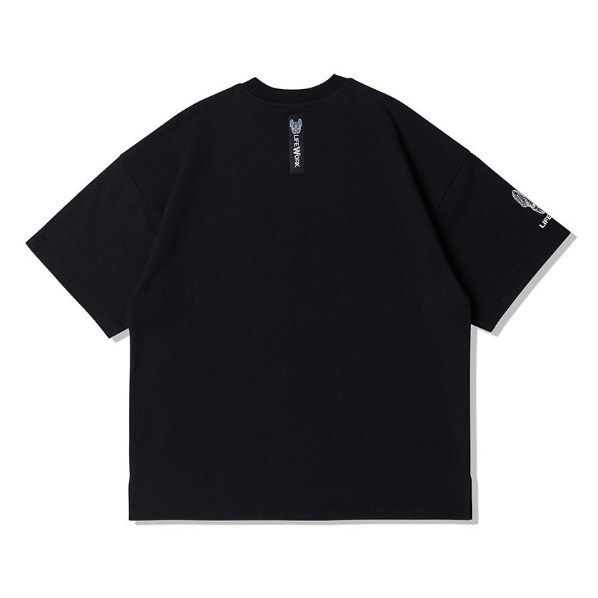 LifeWork Black Bulldog Pocket T-Shirt