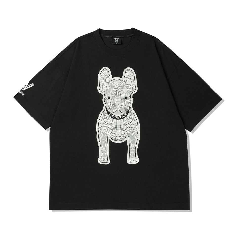 LifeWork Bulldog T-Shirt Black