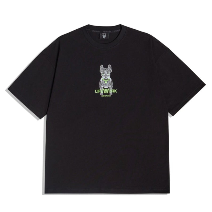 LifeWork Bulldog Tee Black