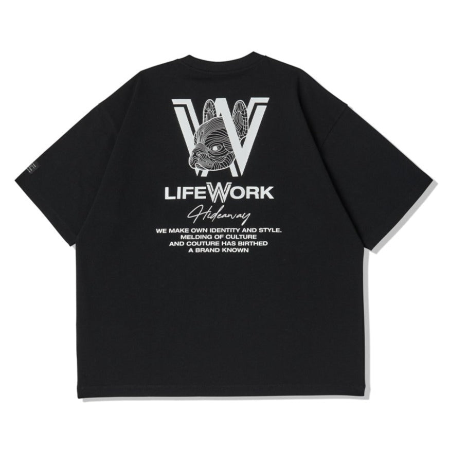 LifeWork Chest Tee Black