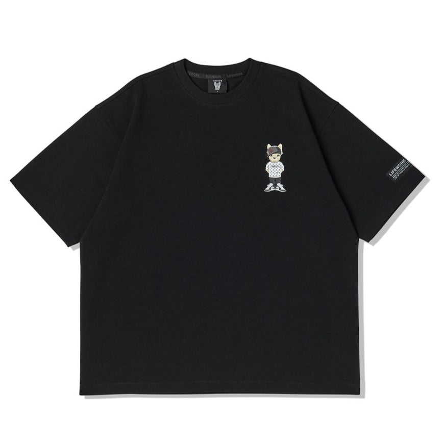 LifeWork Chest Tee Black