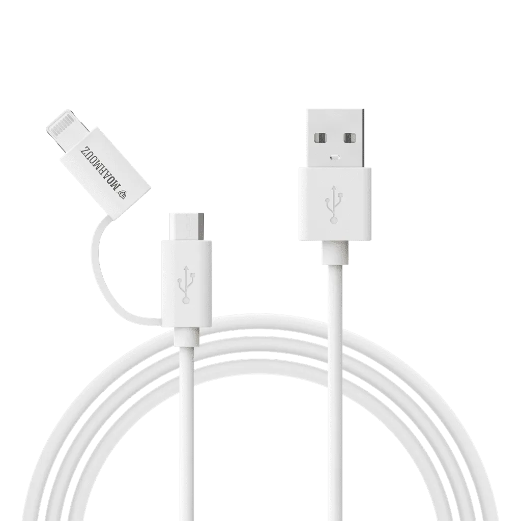 Lightning & micro USB Sync n Charge MFi Certified 2 in 1 Cable