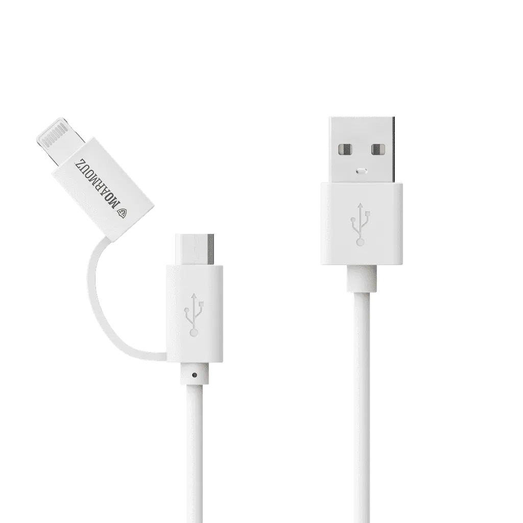 Lightning & micro USB Sync n Charge MFi Certified 2 in 1 Cable