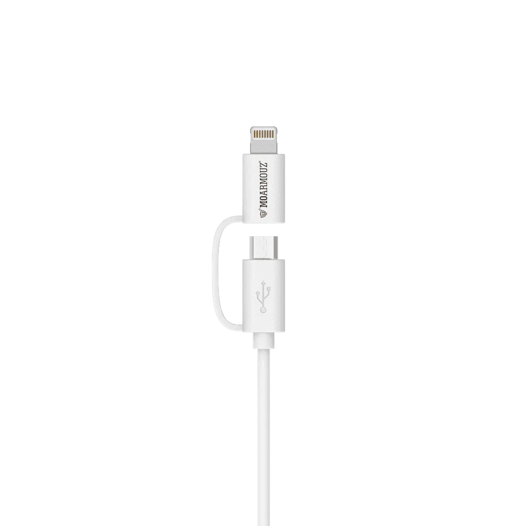 Lightning & micro USB Sync n Charge MFi Certified 2 in 1 Cable