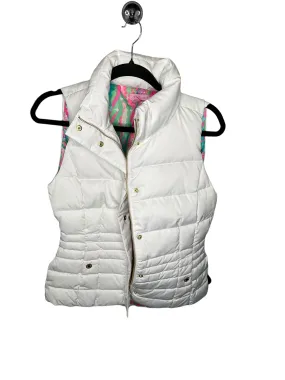 Lilly Pulitzer Quilted Puffer Vest, White, Size Small