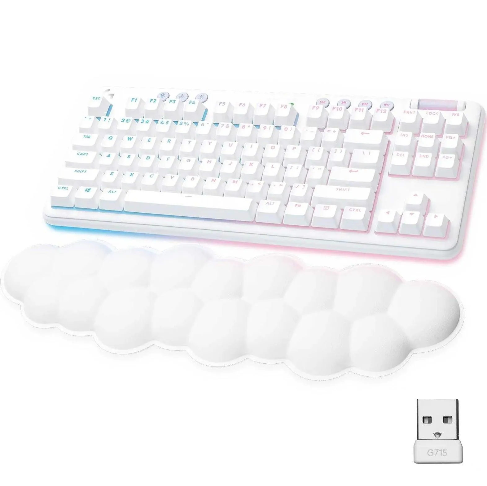 Logitech G715 Wireless Gaming Keyboard Lightspeed White