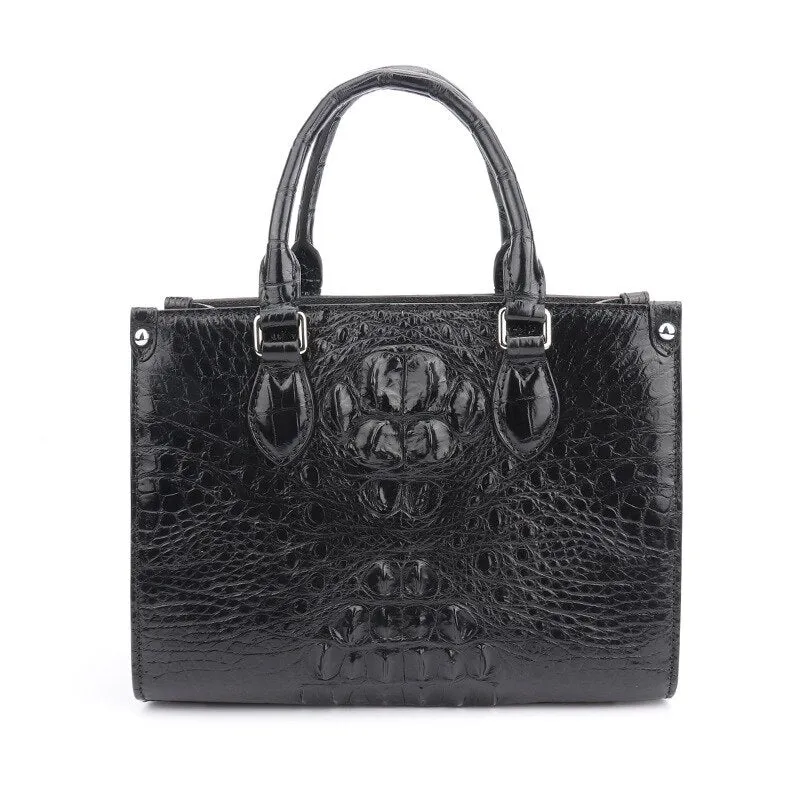 Luxury Crocodile Leather Shoulder Messenger Handbag for Women