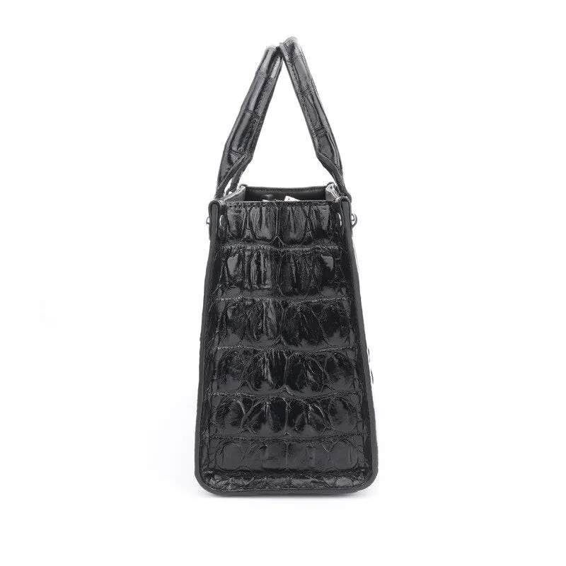 Luxury Crocodile Leather Shoulder Messenger Handbag for Women