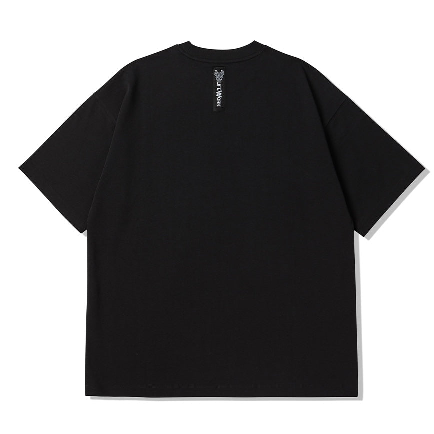 LW Black Monogram Tee