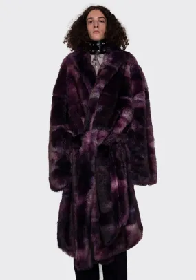 Mans Aw-Out03-003 Mots Coat with Belt Purple