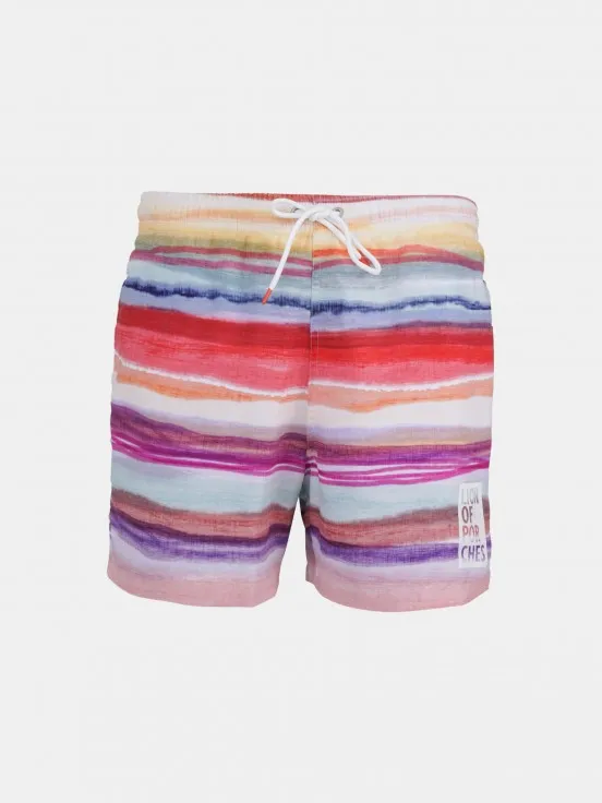 Drawstring Coloured Swimming Shorts Man's Regular Fit