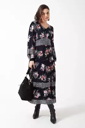 Marc Angelo Floral Long Sleeve Dress