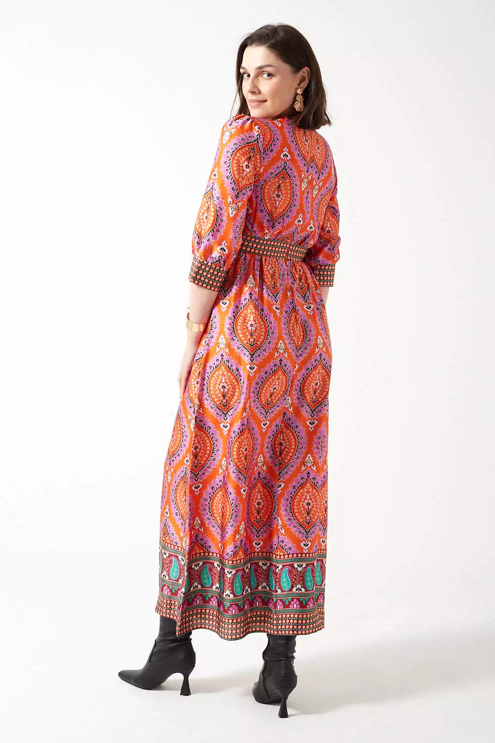 Marc Angelo Long Sleeve Maxi Dress