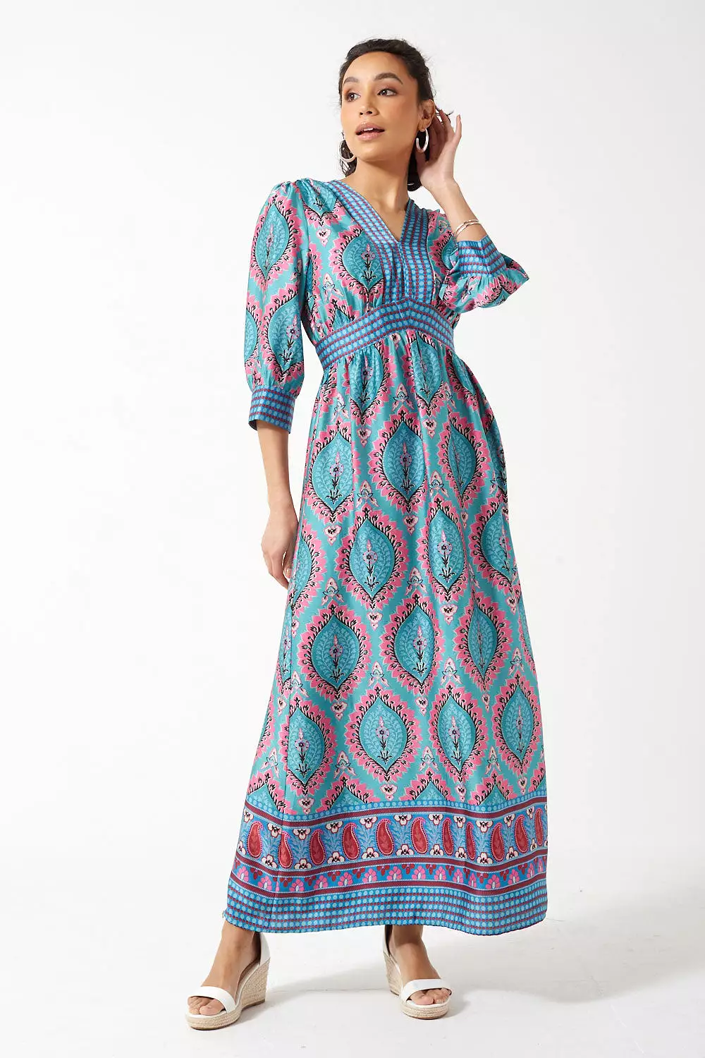 Marc Angelo Long Sleeve Maxi Dress