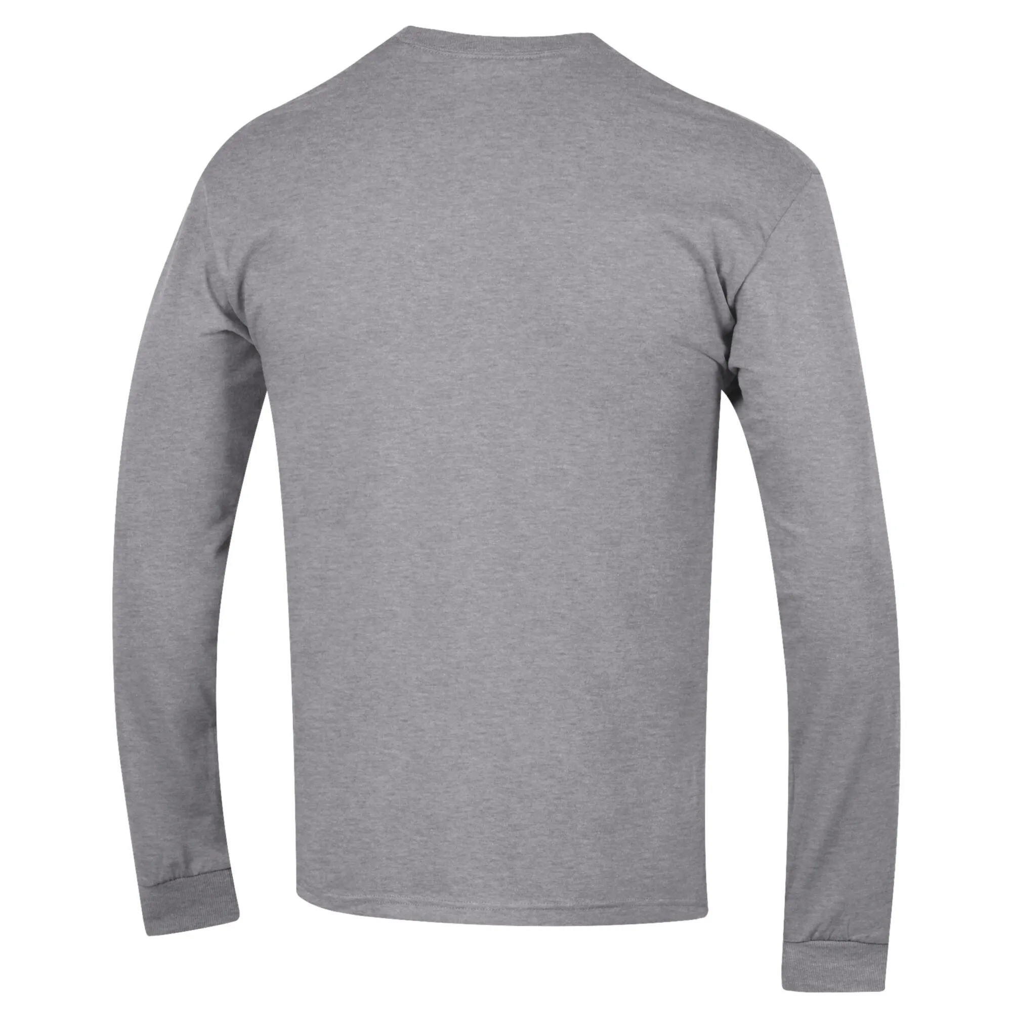 Men's Champion Heather Gray Georgia Bulldogs Football Stack Long Sleeve T-Shirt