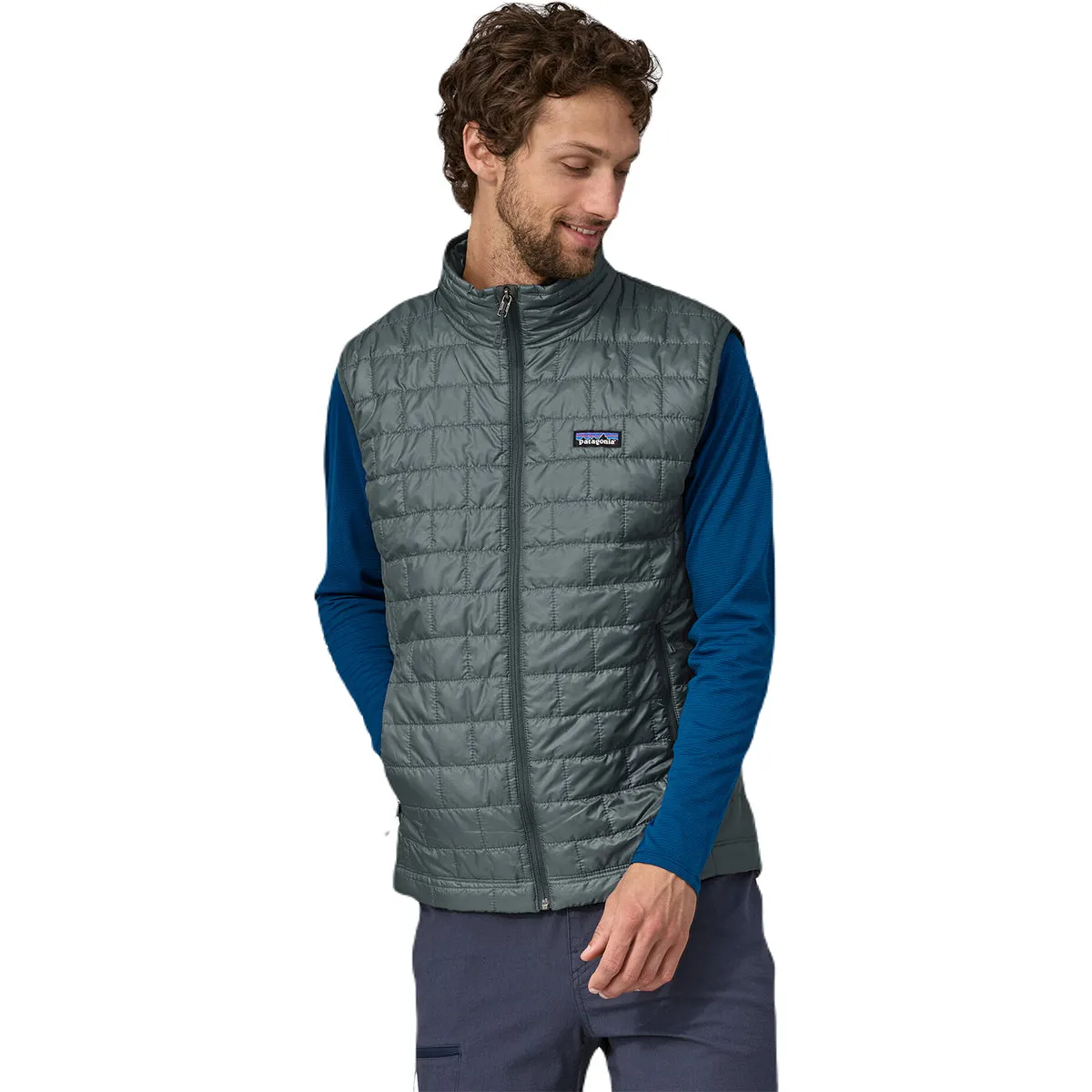 Men's Nano Puff Vest in Nouveau Green from Patagonia.