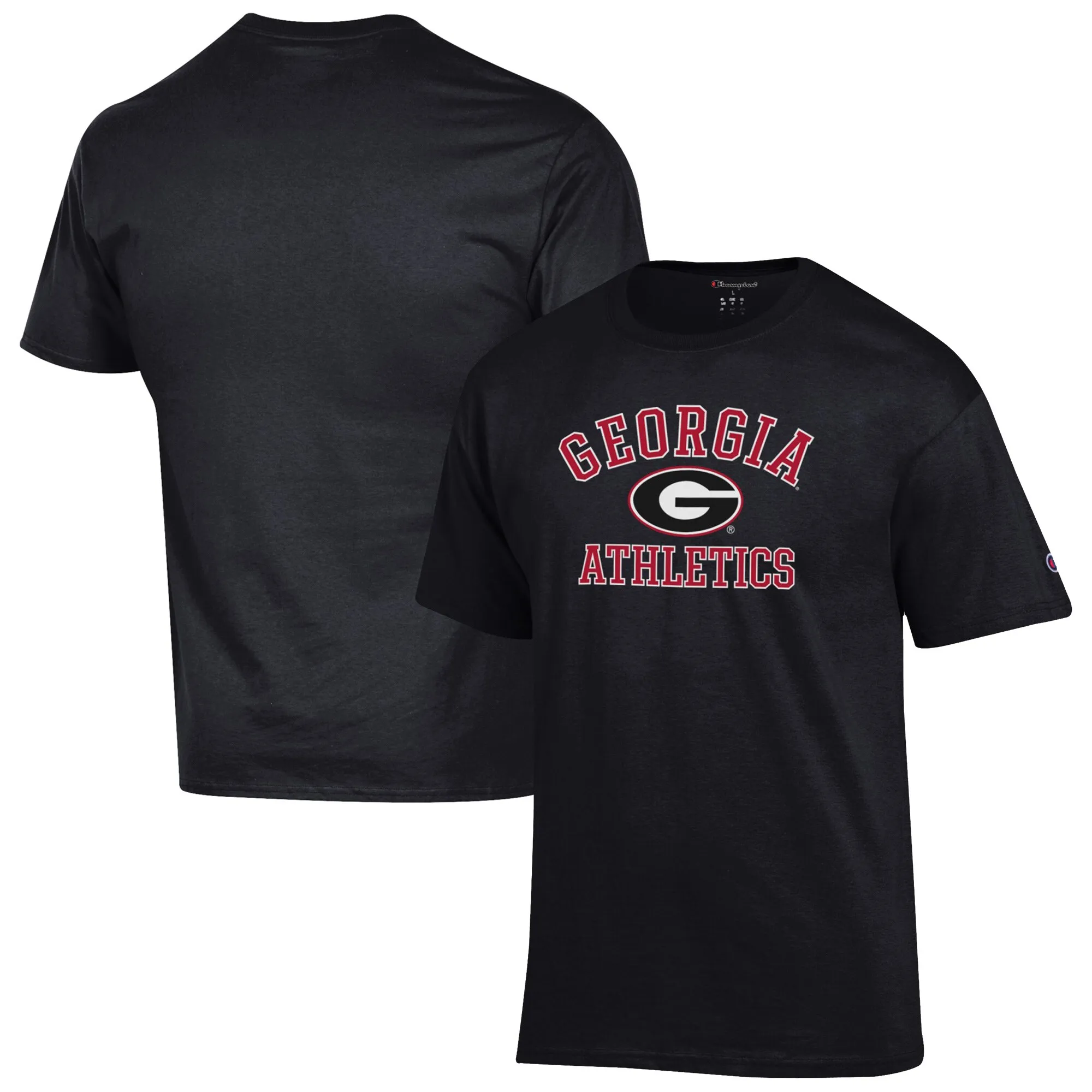 Men's Champion Black Georgia Bulldogs Athletics T-Shirt