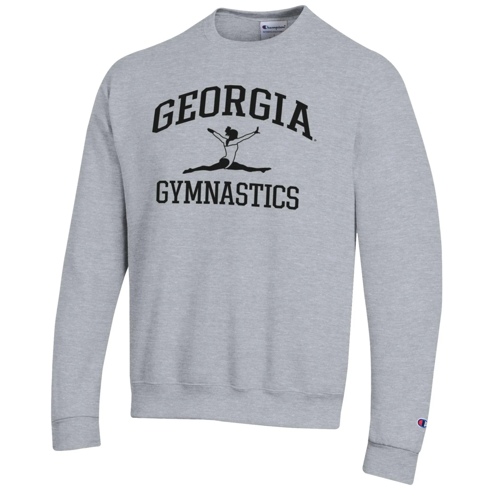 Men's Georgia Bulldogs Gymnastics Icon Powerblend Sweatshirt in Gray by Champion