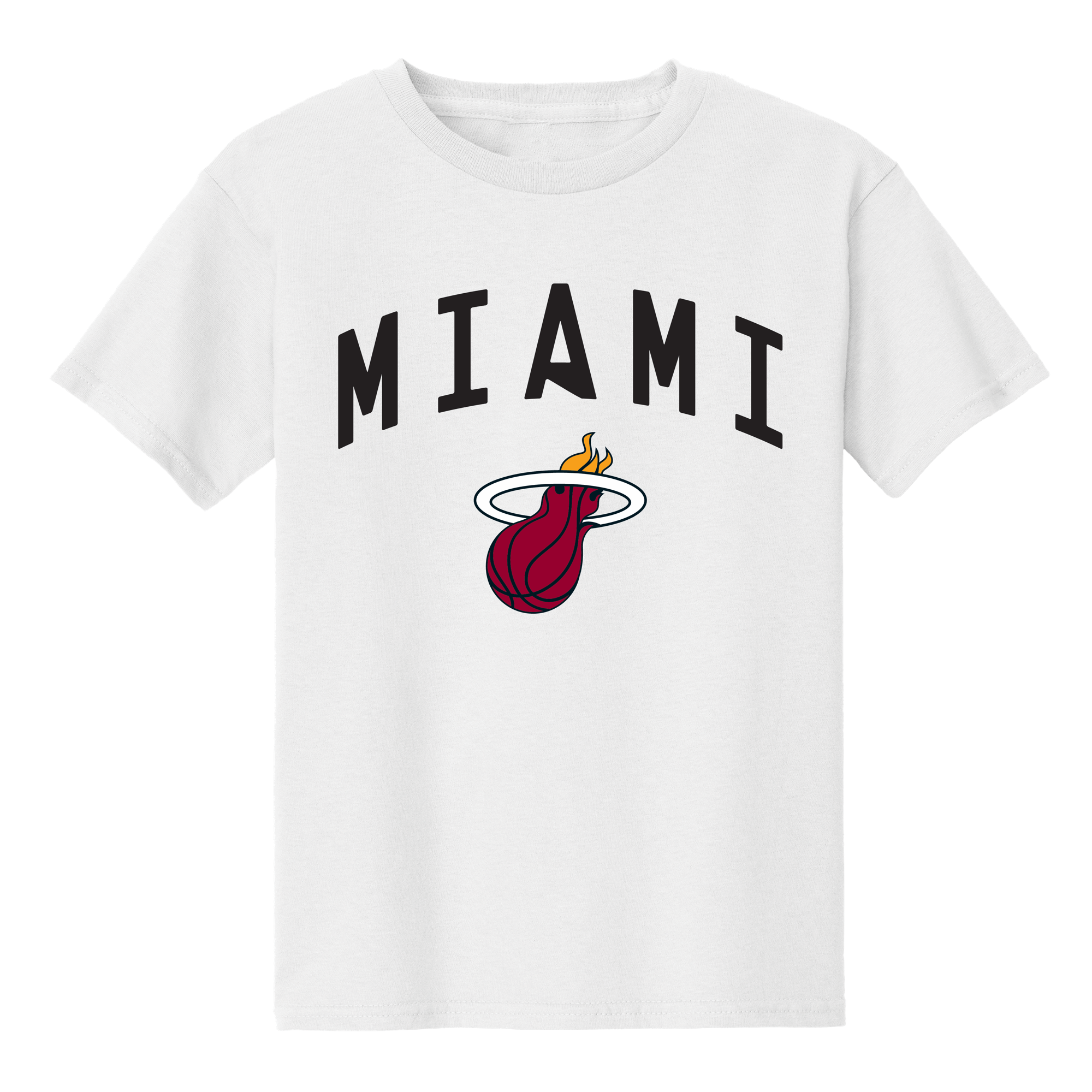 Miami Heat Youth White T-Shirt.