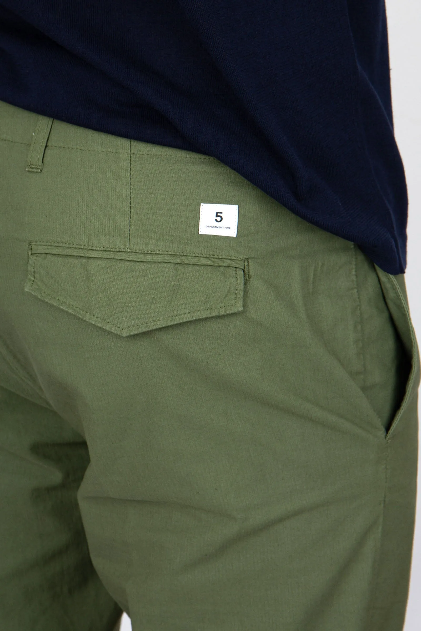 Military Green Cotton Pants by Department Five