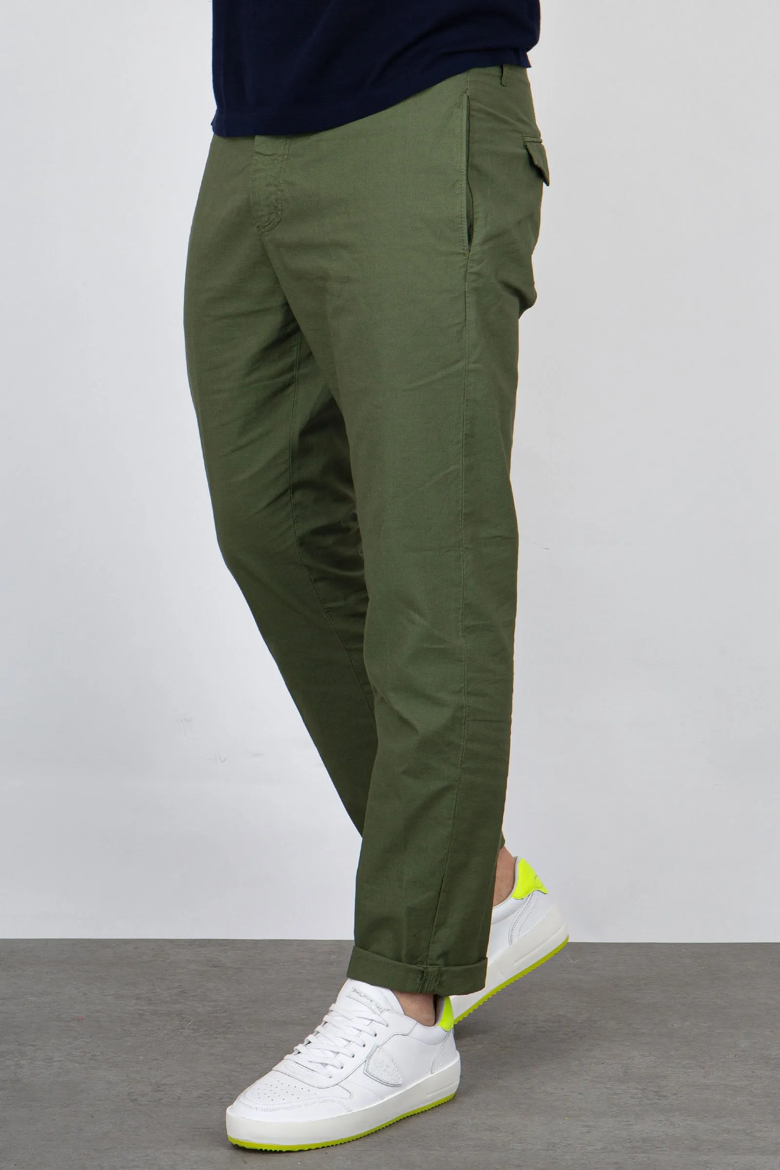 Military Green Cotton Pants by Department Five