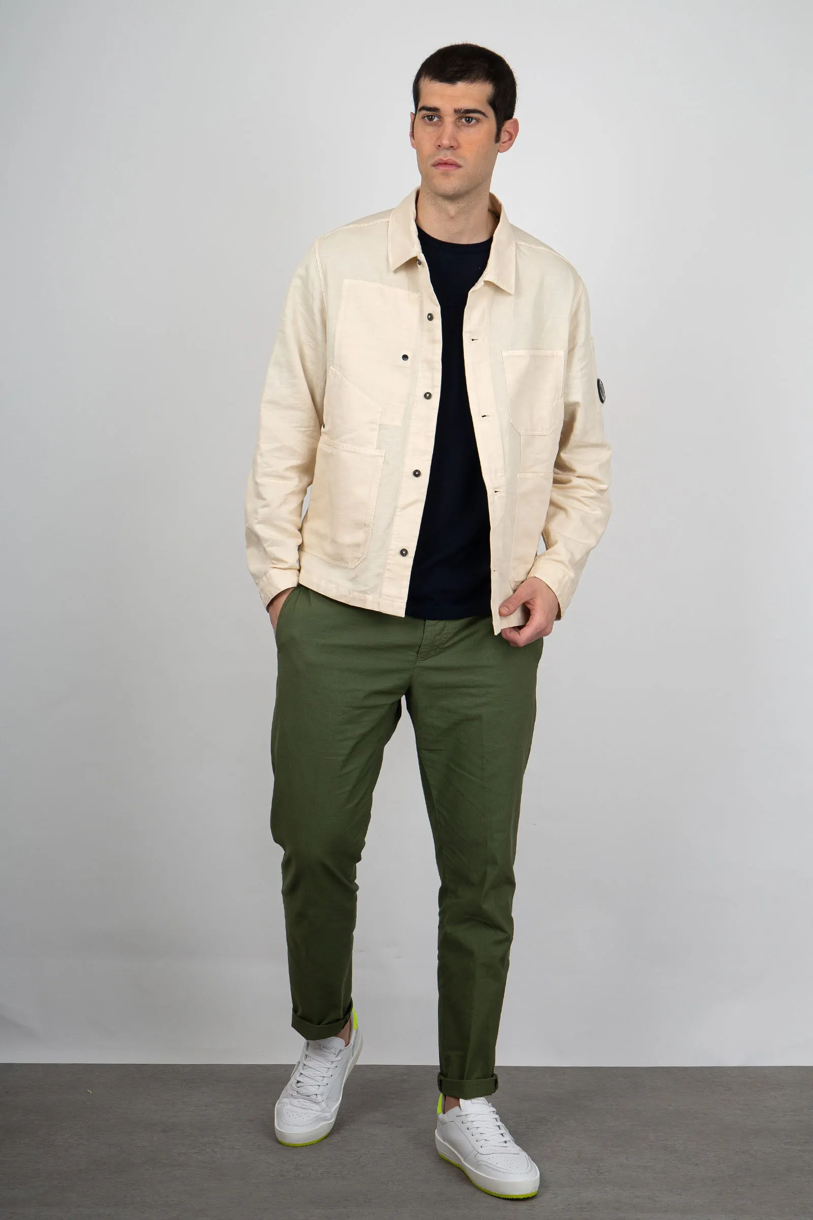 Military Green Cotton Pants by Department Five