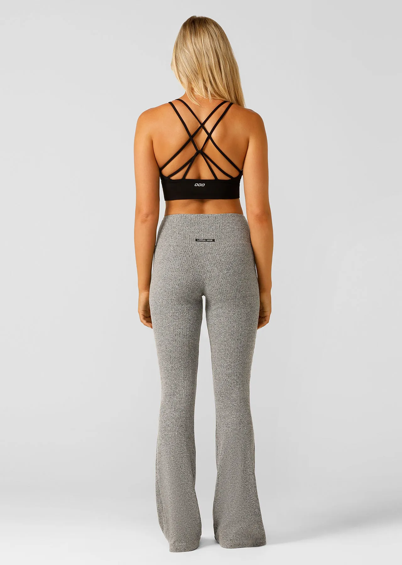 Mindful Rib Flared Pants for Women