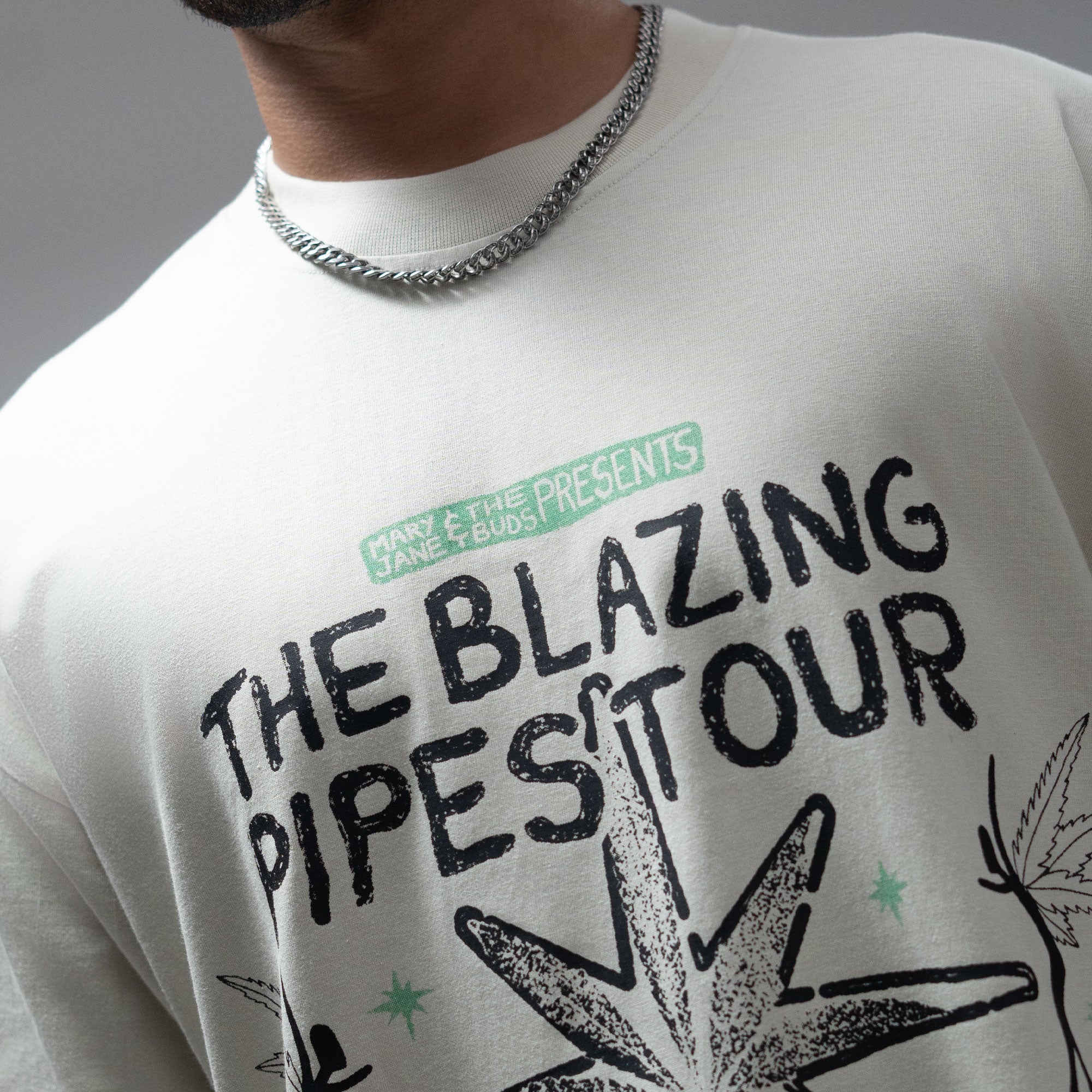 MJ & THE BUDS Band Tee - Smoke Green Shirt