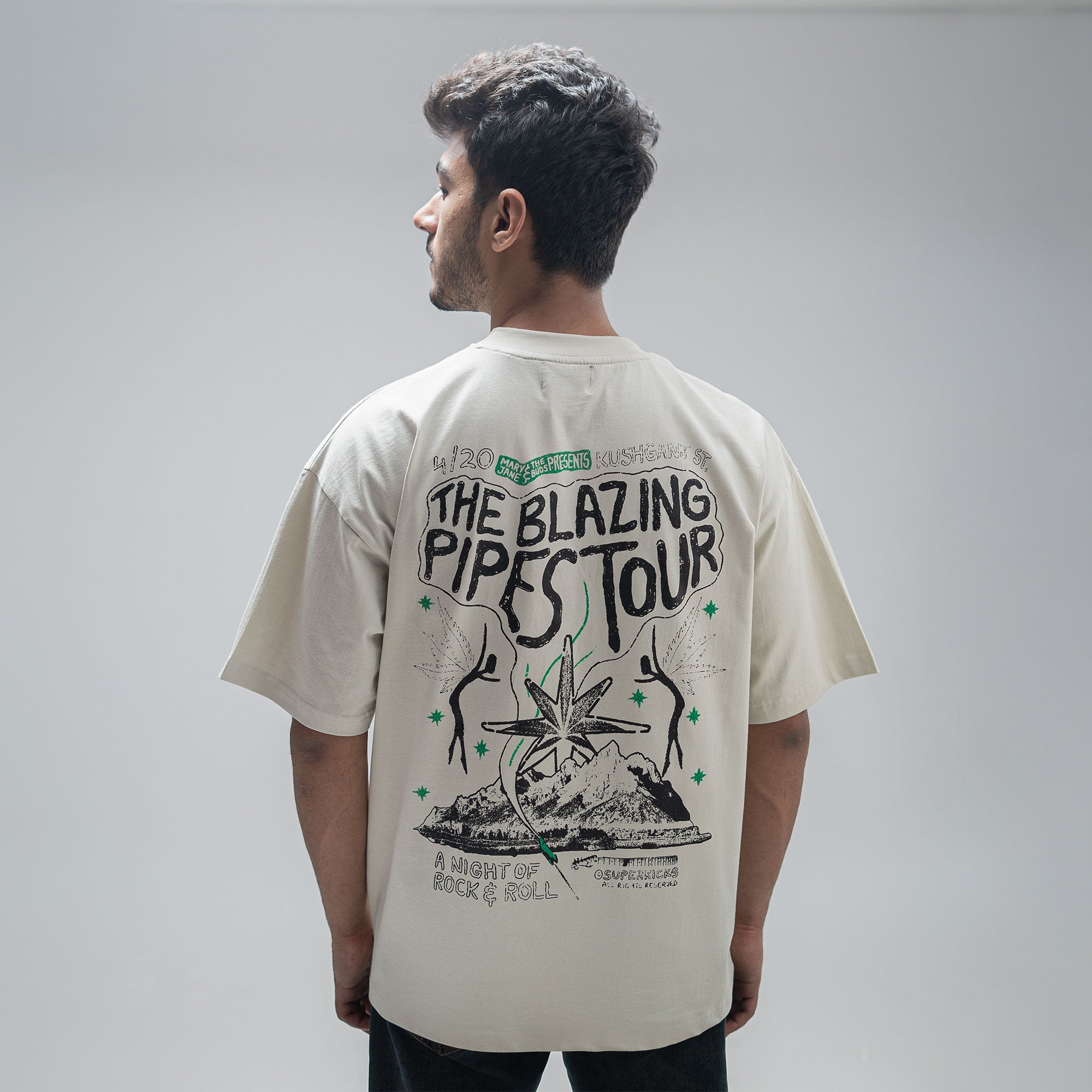 MJ & THE BUDS Smoke Green Concert Tee