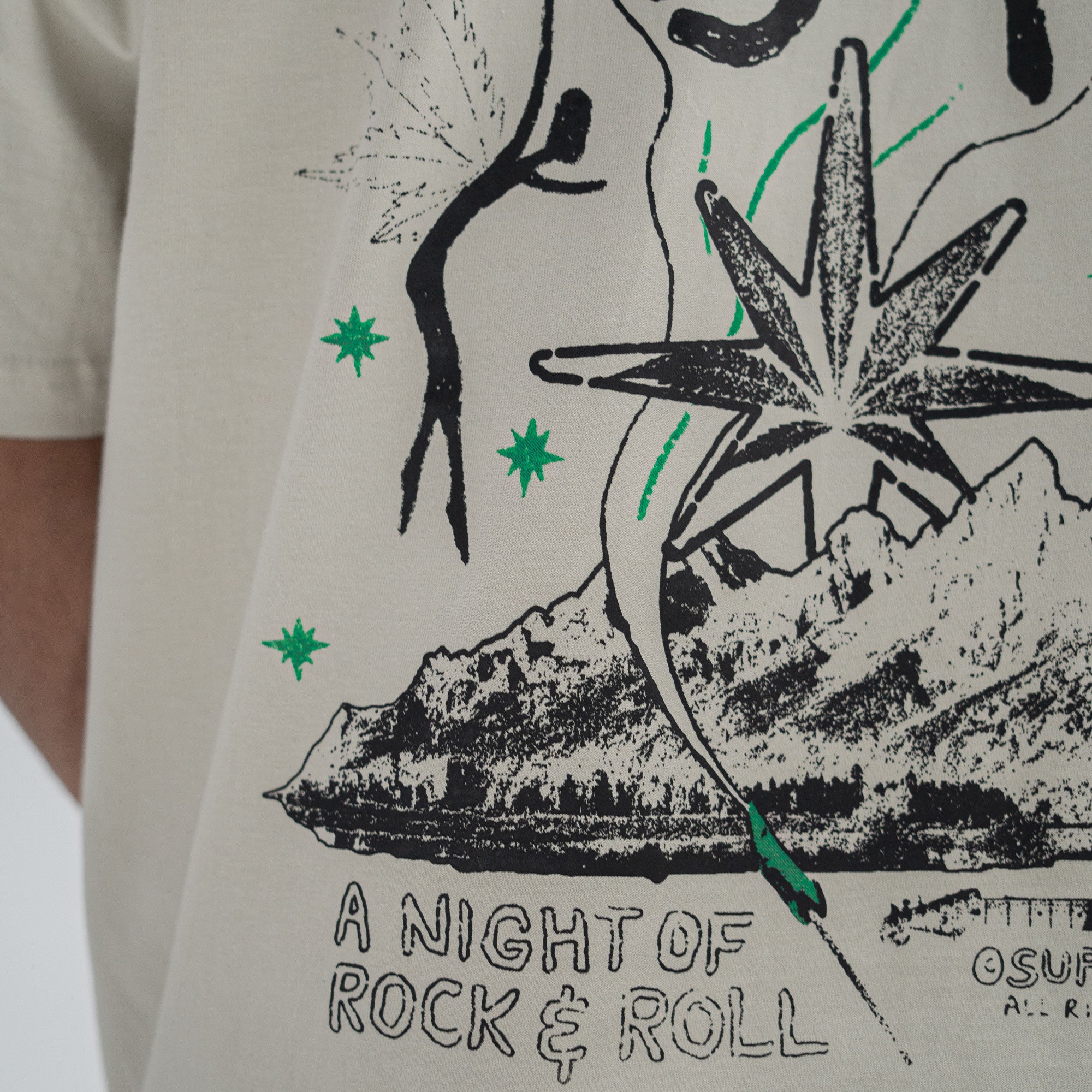 MJ & THE BUDS Smoke Green Concert Tee