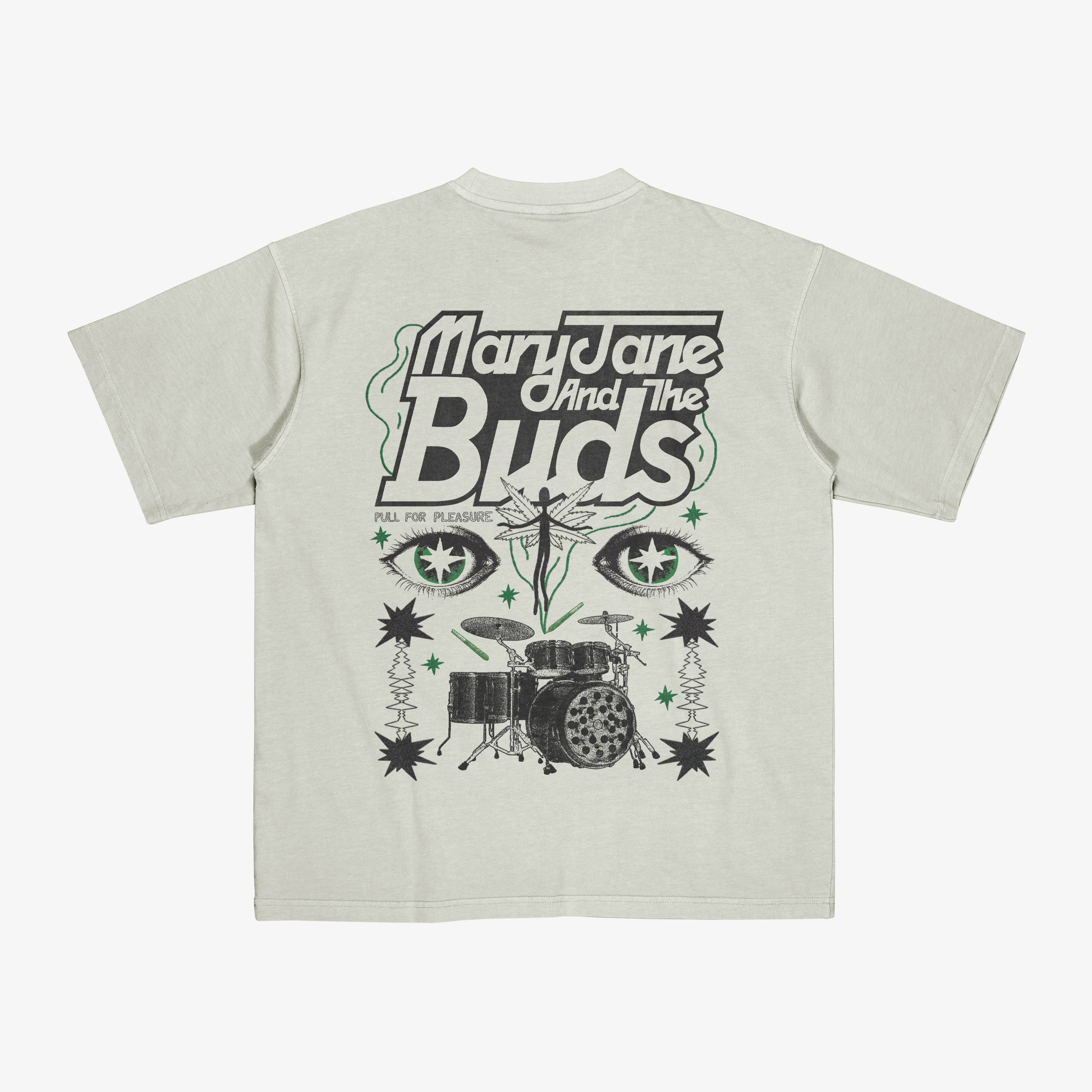 MJ & THE BUDS 'Tour Tee' - Smoke Green - Shop Now!