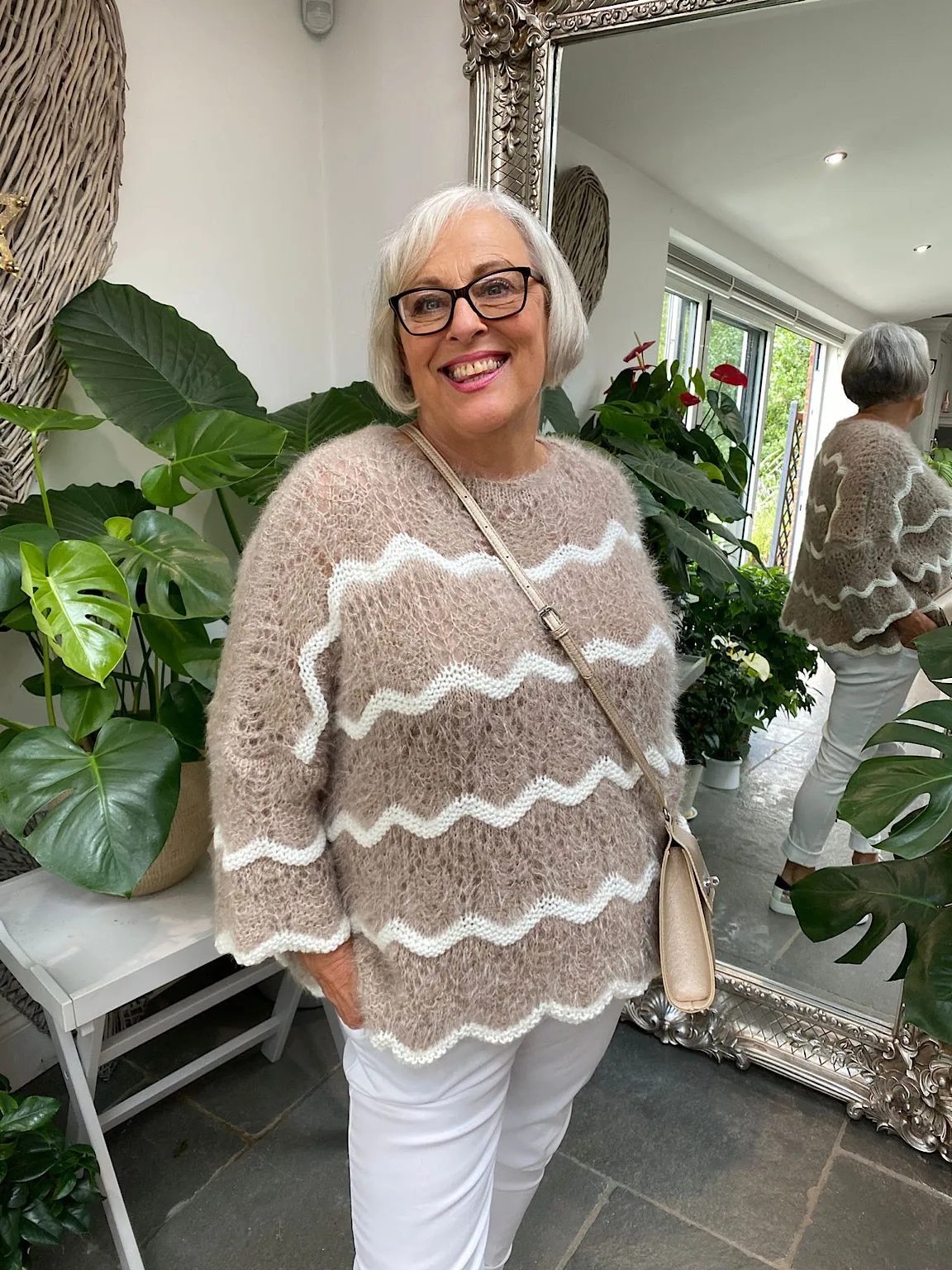 Mocha Luxury Fluffy Sweater Sharon