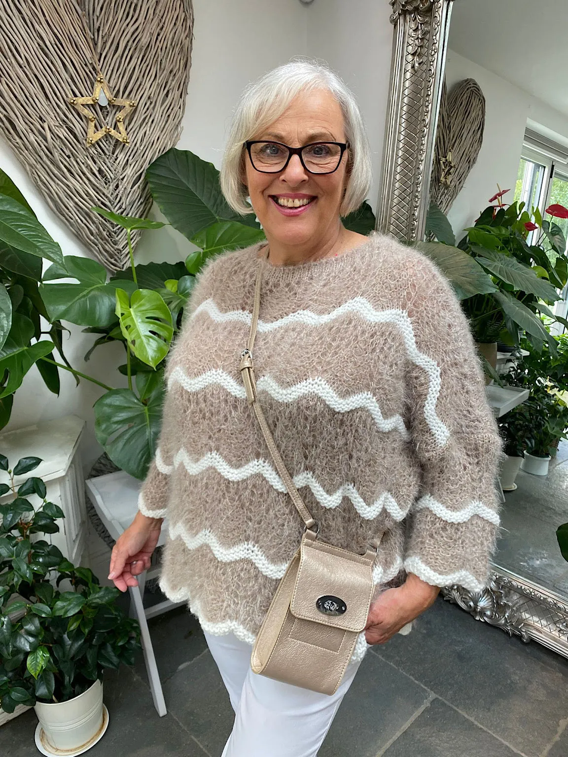 Mocha Luxury Fluffy Sweater Sharon