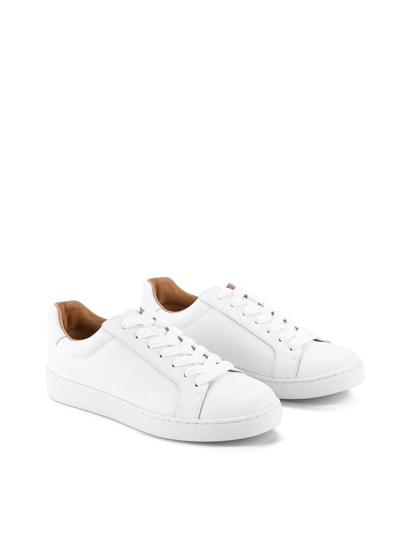 Monarch White Leather Sneaker