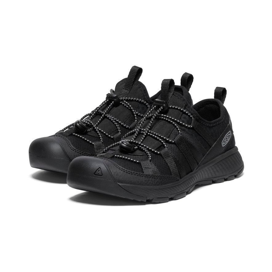 Motozoa Sneaker for Big Kids | Black/Black