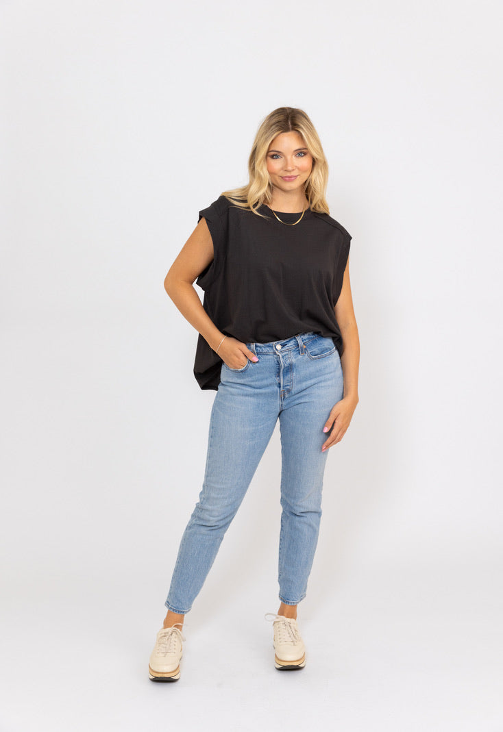 Muscle Scoop Neck Tee