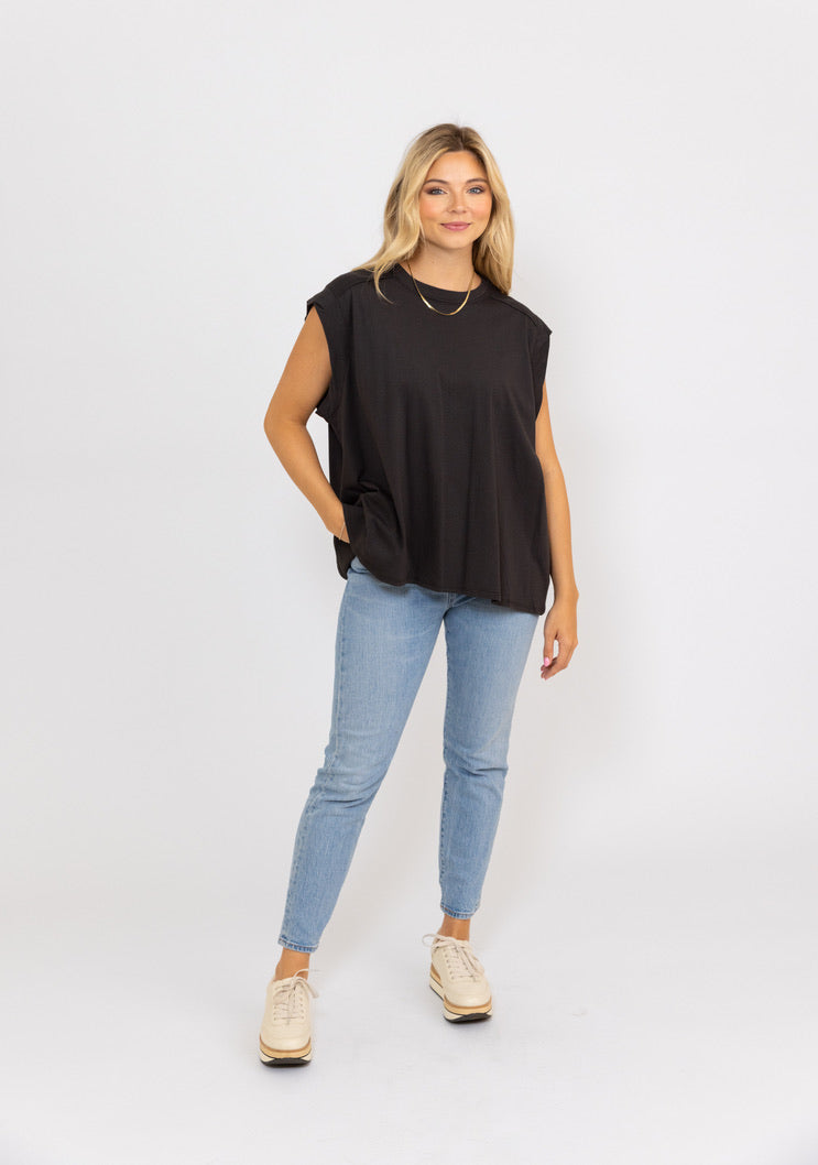 Muscle Scoop Neck Tee