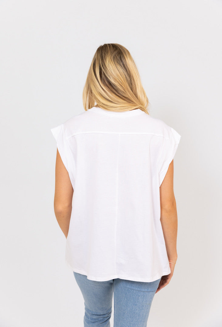 Muscle Tee with Scoop Neckline