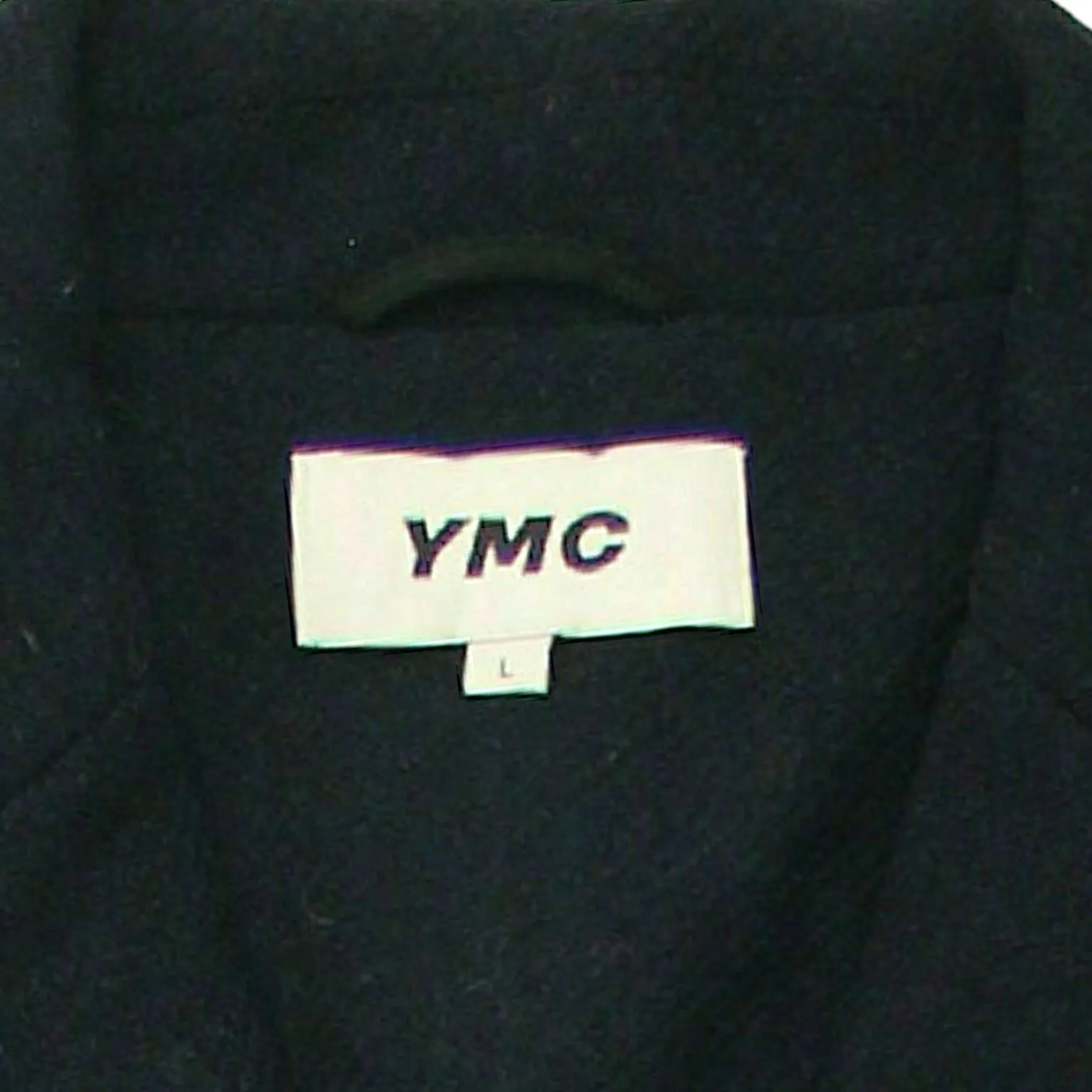 Navy Wool Raglan Sleeve Coat by YMC