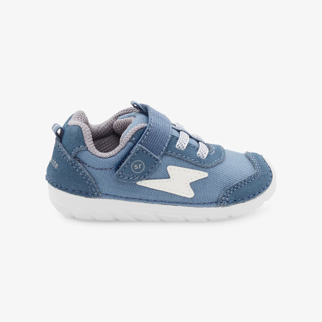 Navy Zips Runner Baby/Toddler Soft Motion Sneaker