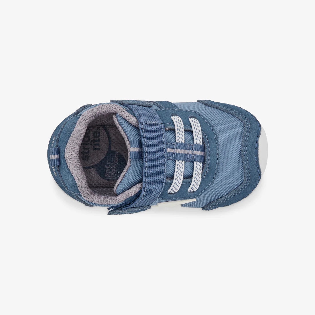 Navy Zips Runner Baby/Toddler Soft Motion Sneaker