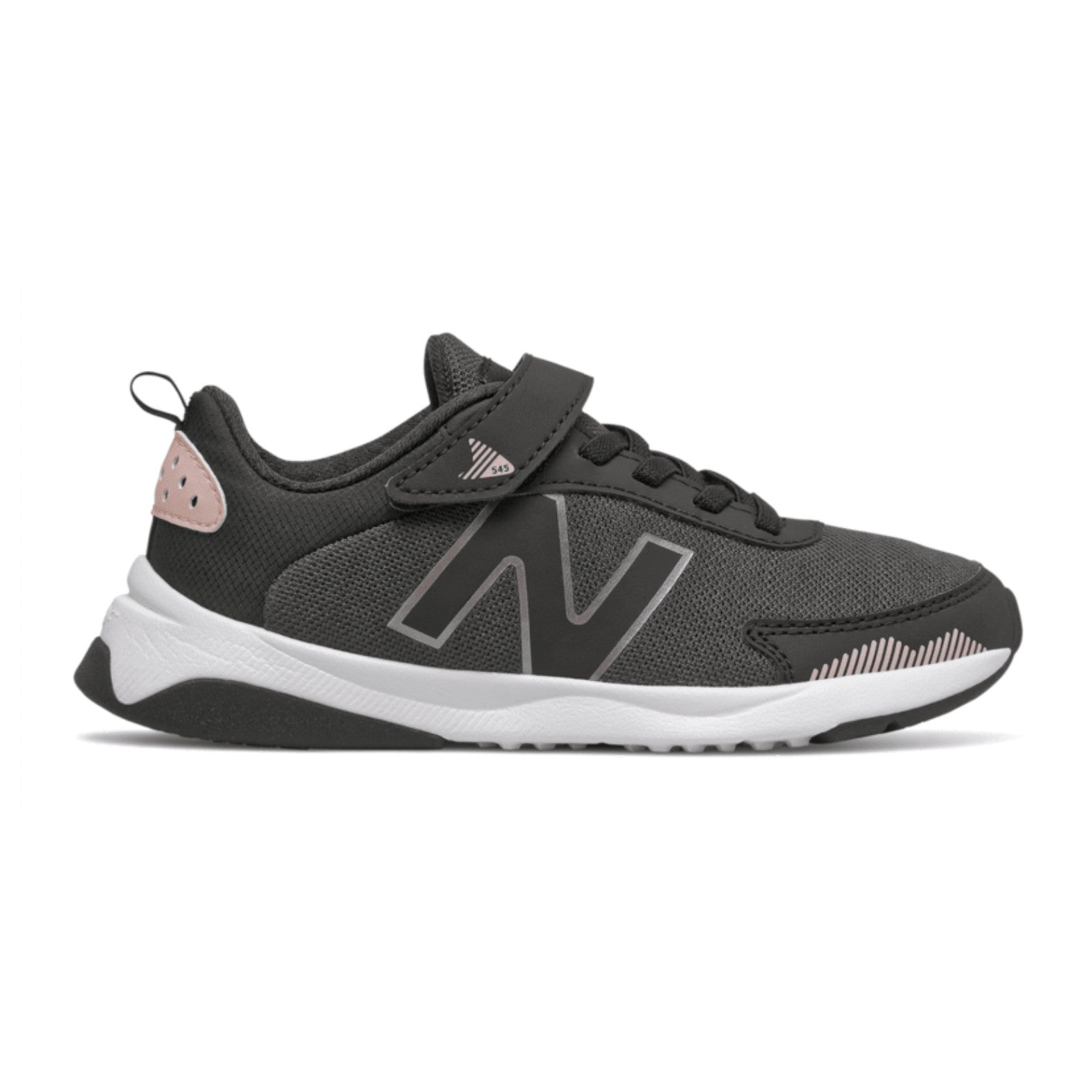 New Balance Dynasoft 545 Sneaker | Bungee Lace & Strap | Children's | Black