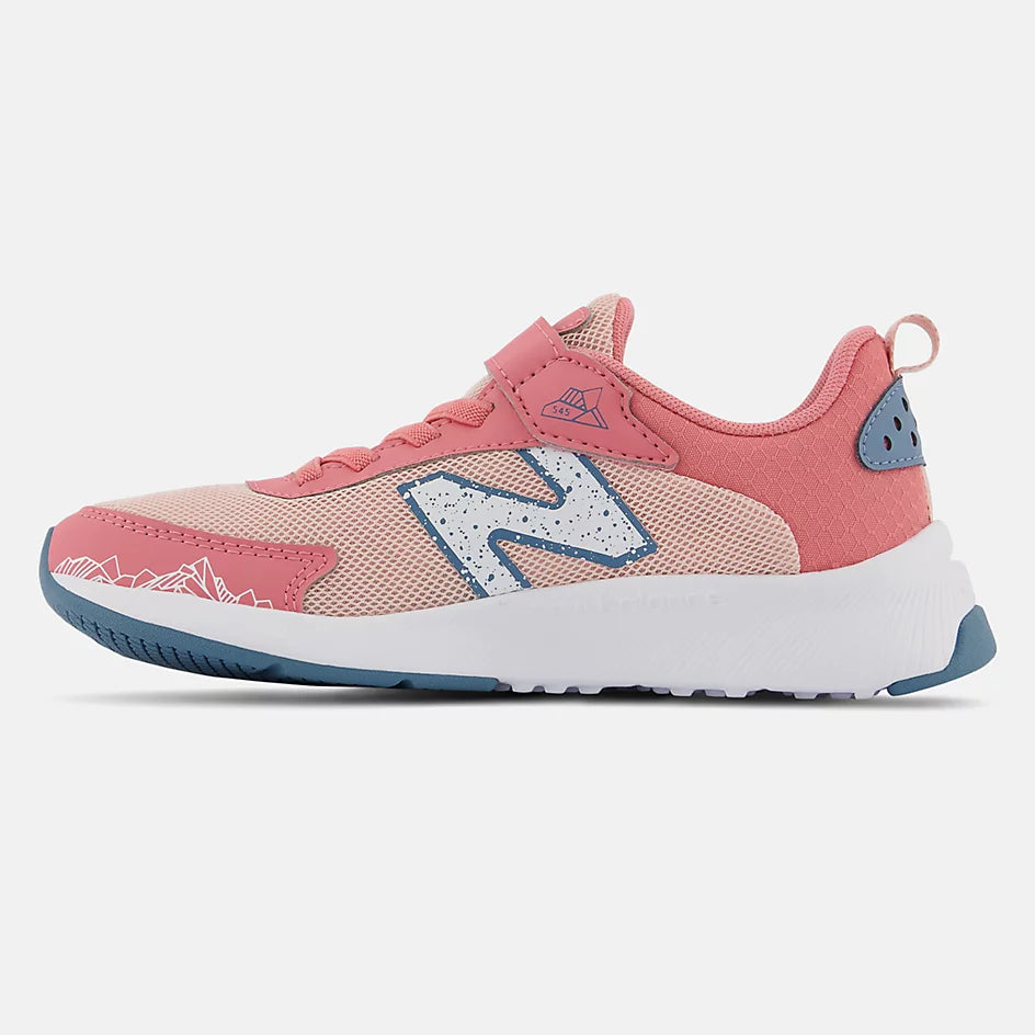 New Balance Pink Haze Dynasoft 545 Bungee Lace Strap Kids Sneaker