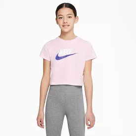 Nike Junior Pink Crop Tee