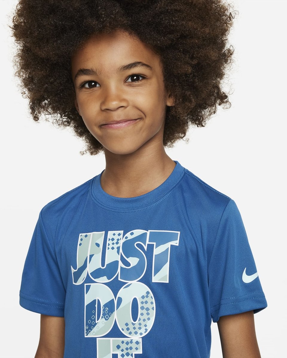 Nike Junior Sportswear Blue Tee, Just Do It