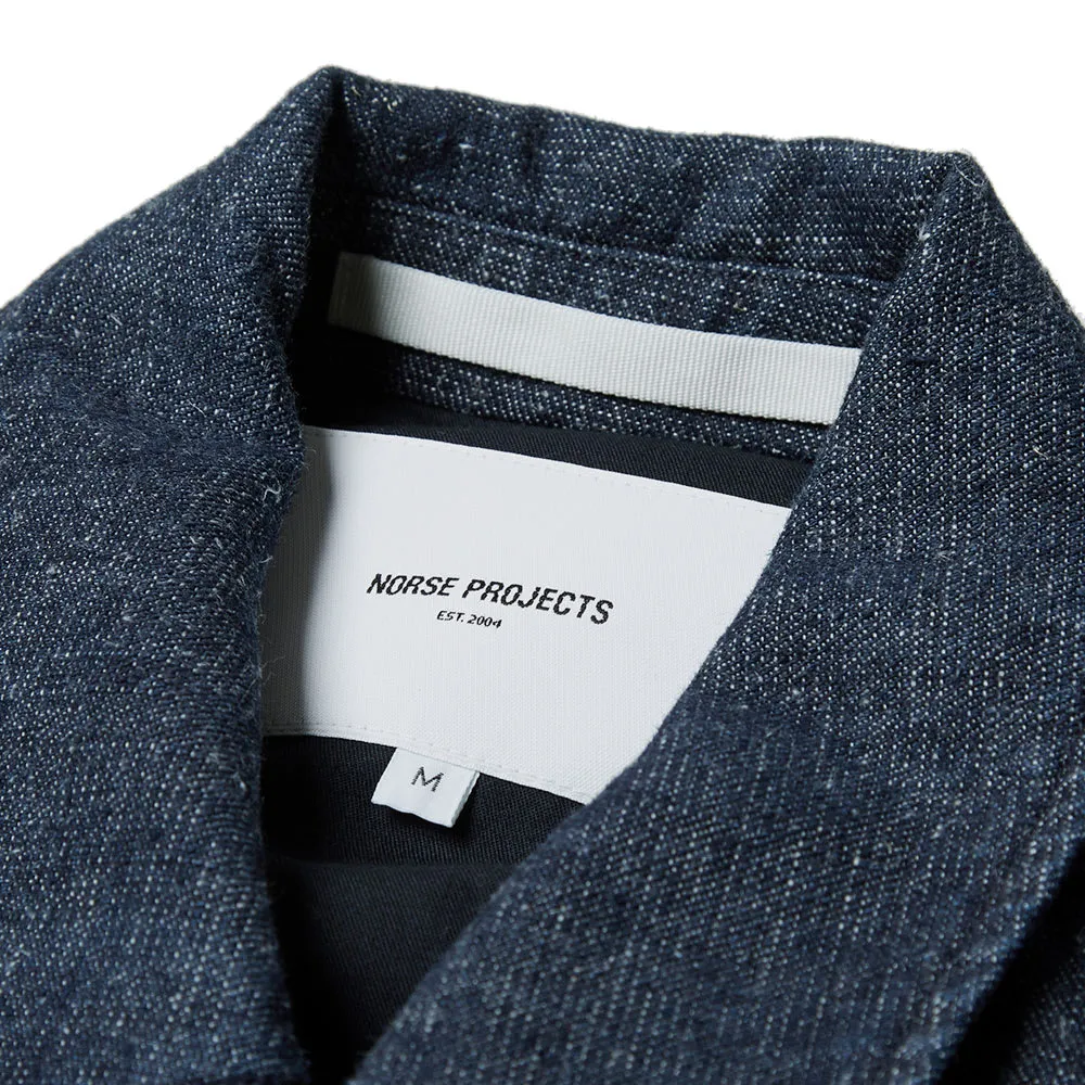 Norse Projects Kyle Hemp Indigo Denim Jacket